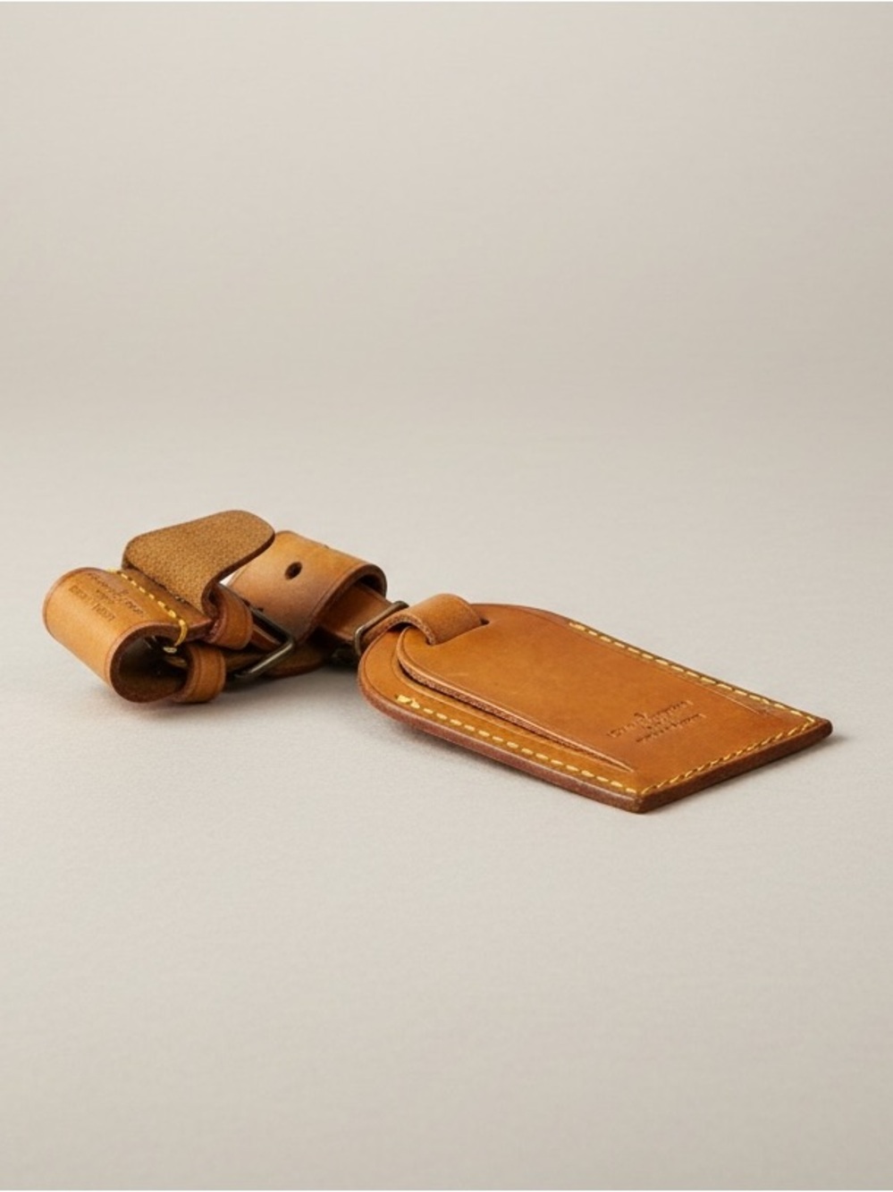 Louis Vuitton Leather Luggage Tag